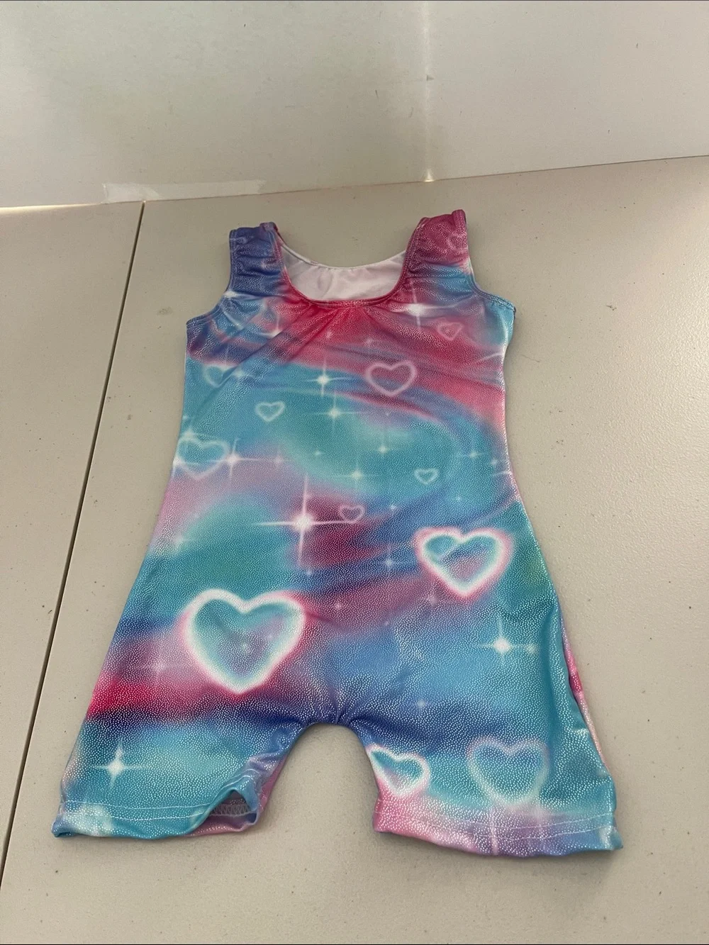 SHEIN Girls One-Piece Swimwear in Pink, Blue, Purple. Size 3/4
